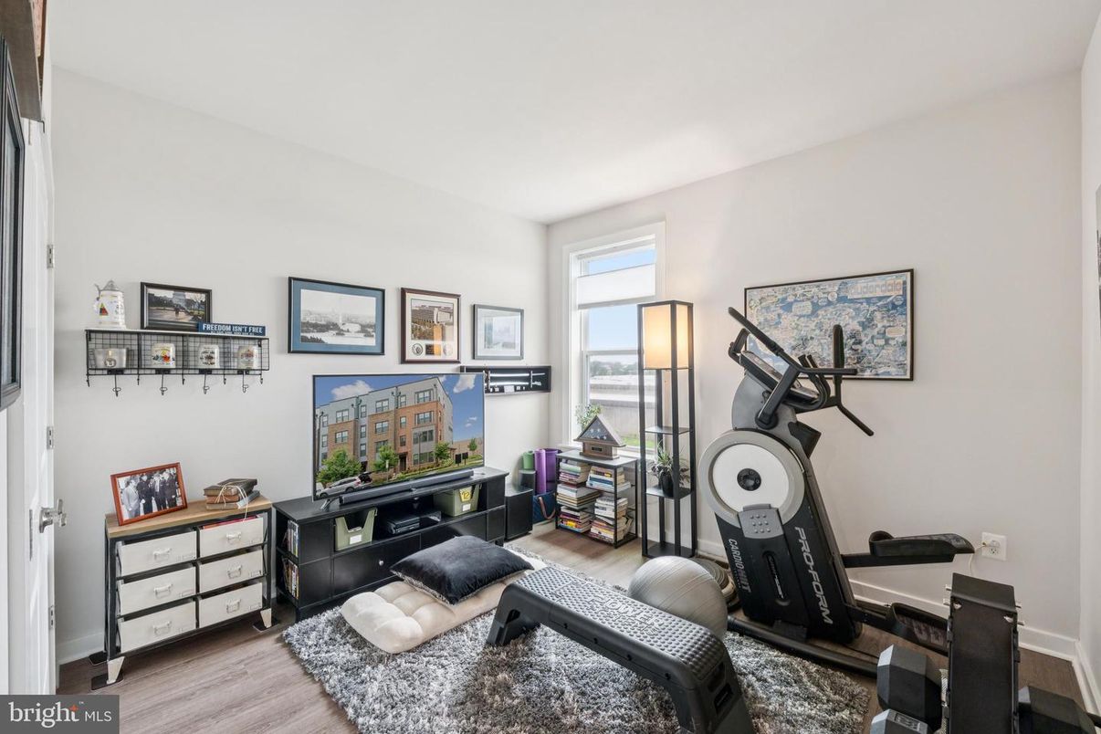 Fitness Equipment, Interior, Wood Texture Flooring