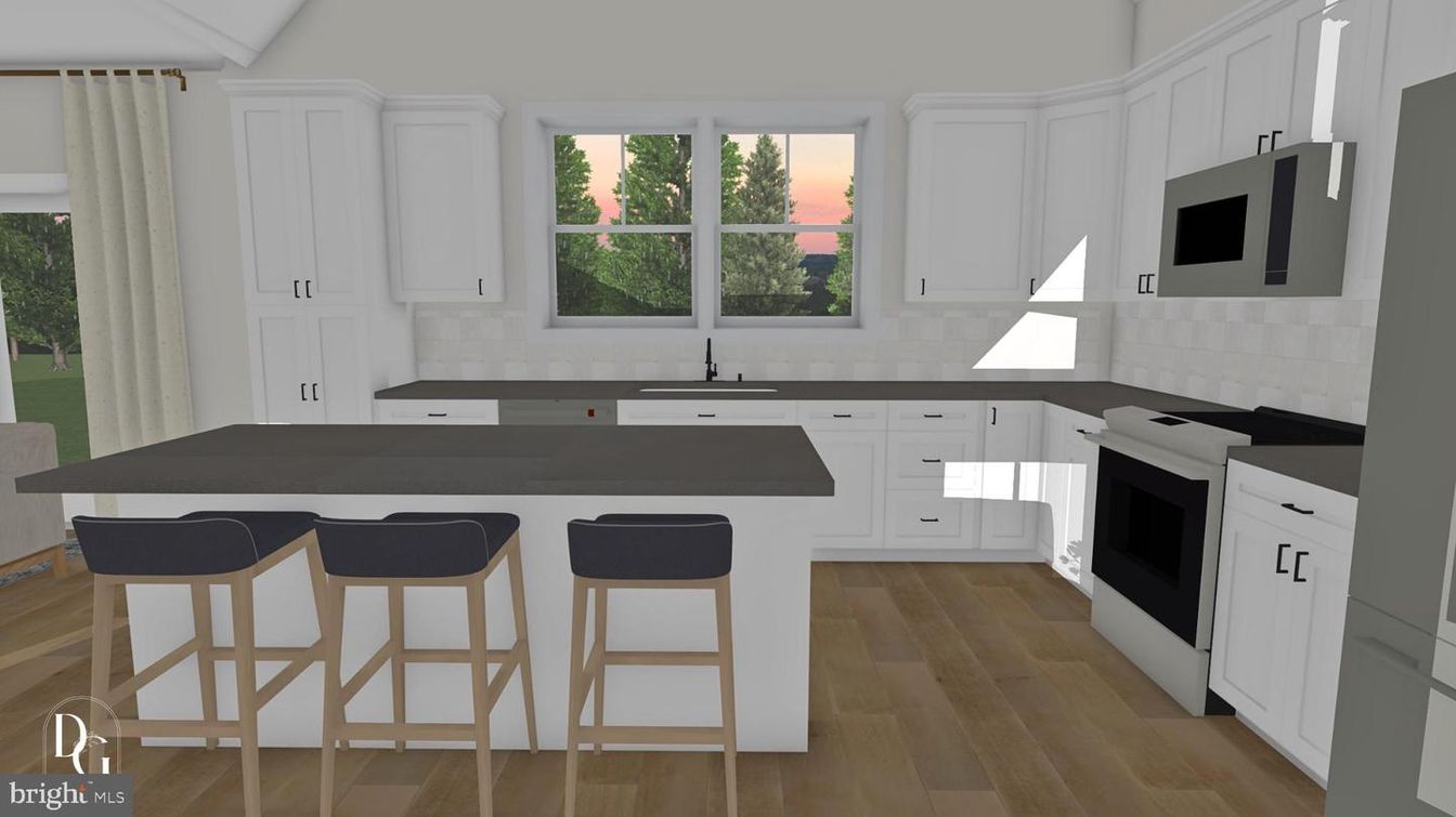 Interior, Kitchen, Wood Texture Flooring