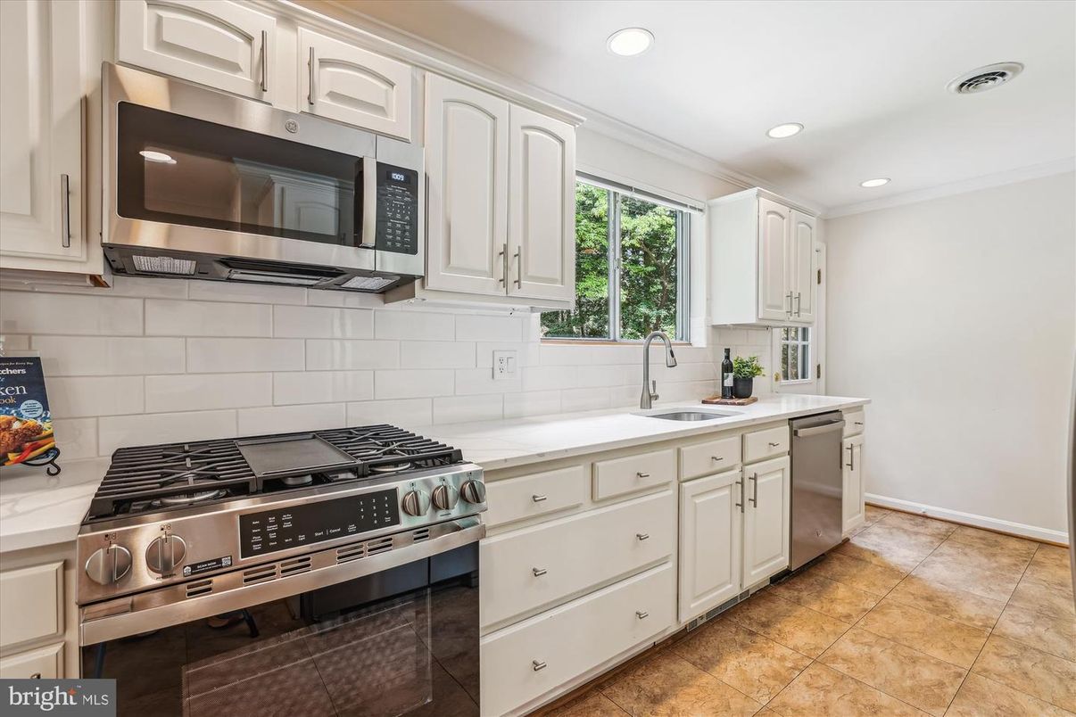 Interior, Kitchen, Recessed Lighting, Stainless Steel Appliances
