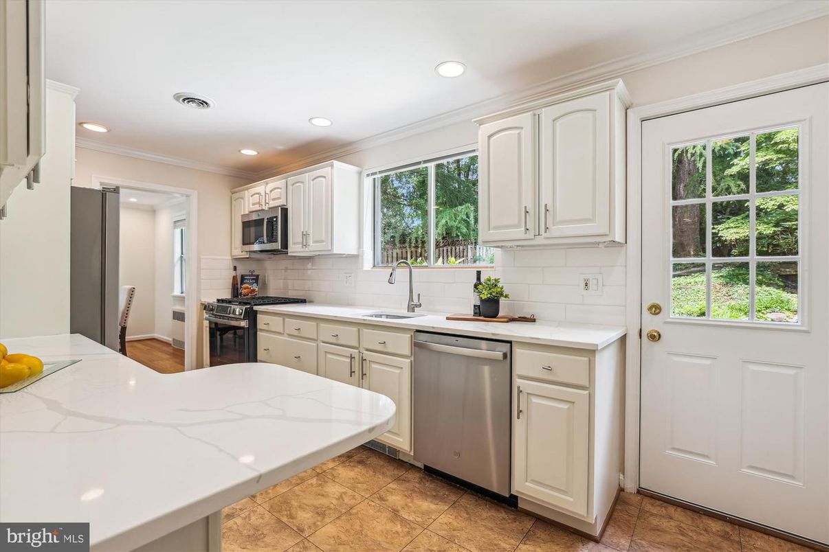 Interior, Kitchen, Recessed Lighting, Stainless Steel Appliances