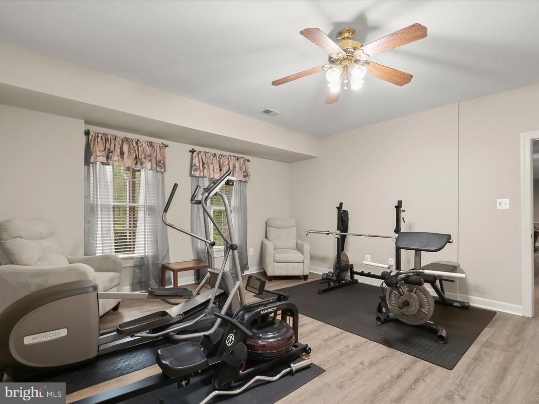 Fitness Equipment, Interior, Wood Texture Flooring