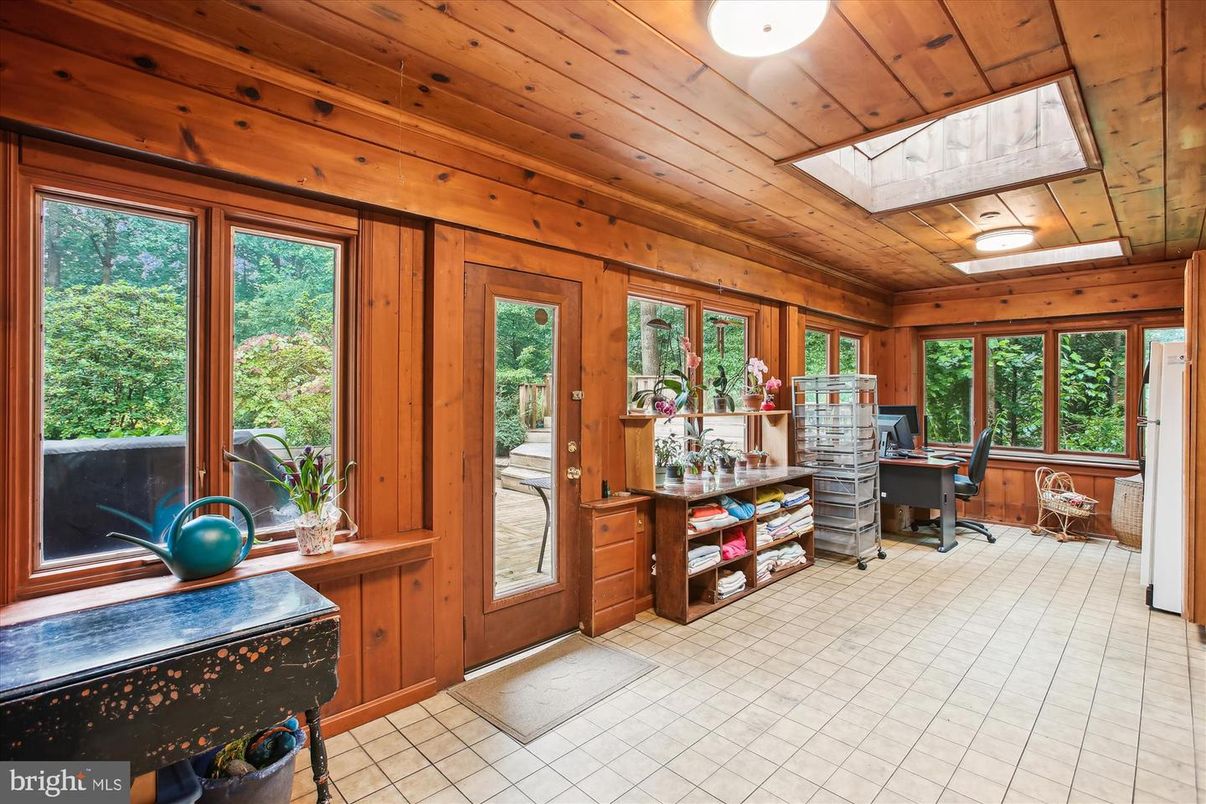Home Office, Interior, Wooden Ceilings, Wooden Walls