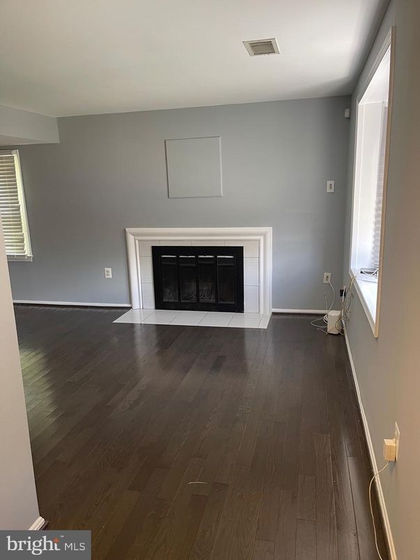 Empty room, Fireplace, Interior, Wood Texture Flooring