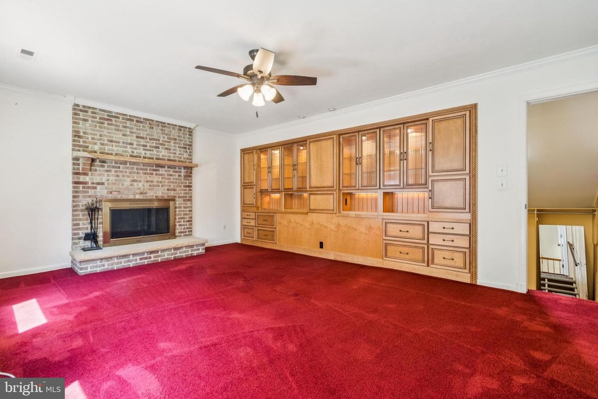 Empty room, Fireplace, Interior, Stone Walls