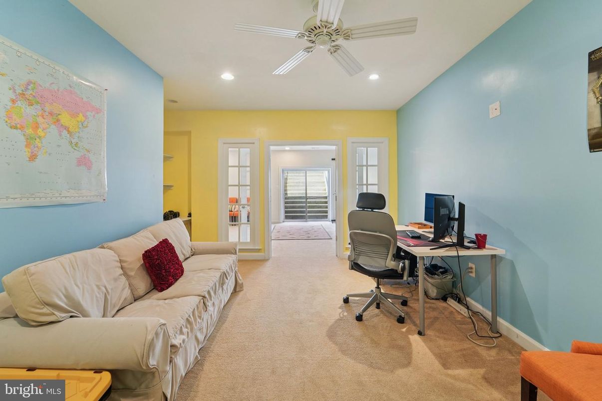 Home Office, Interior, Recessed Lighting