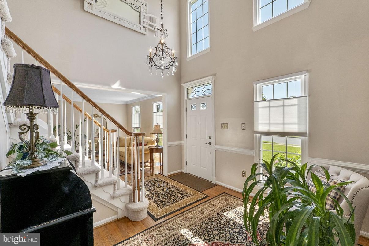 Chandelier, Interior, Wood Texture Flooring