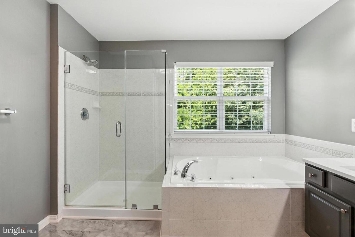 Bathroom, Glass Shower, Interior, Marble