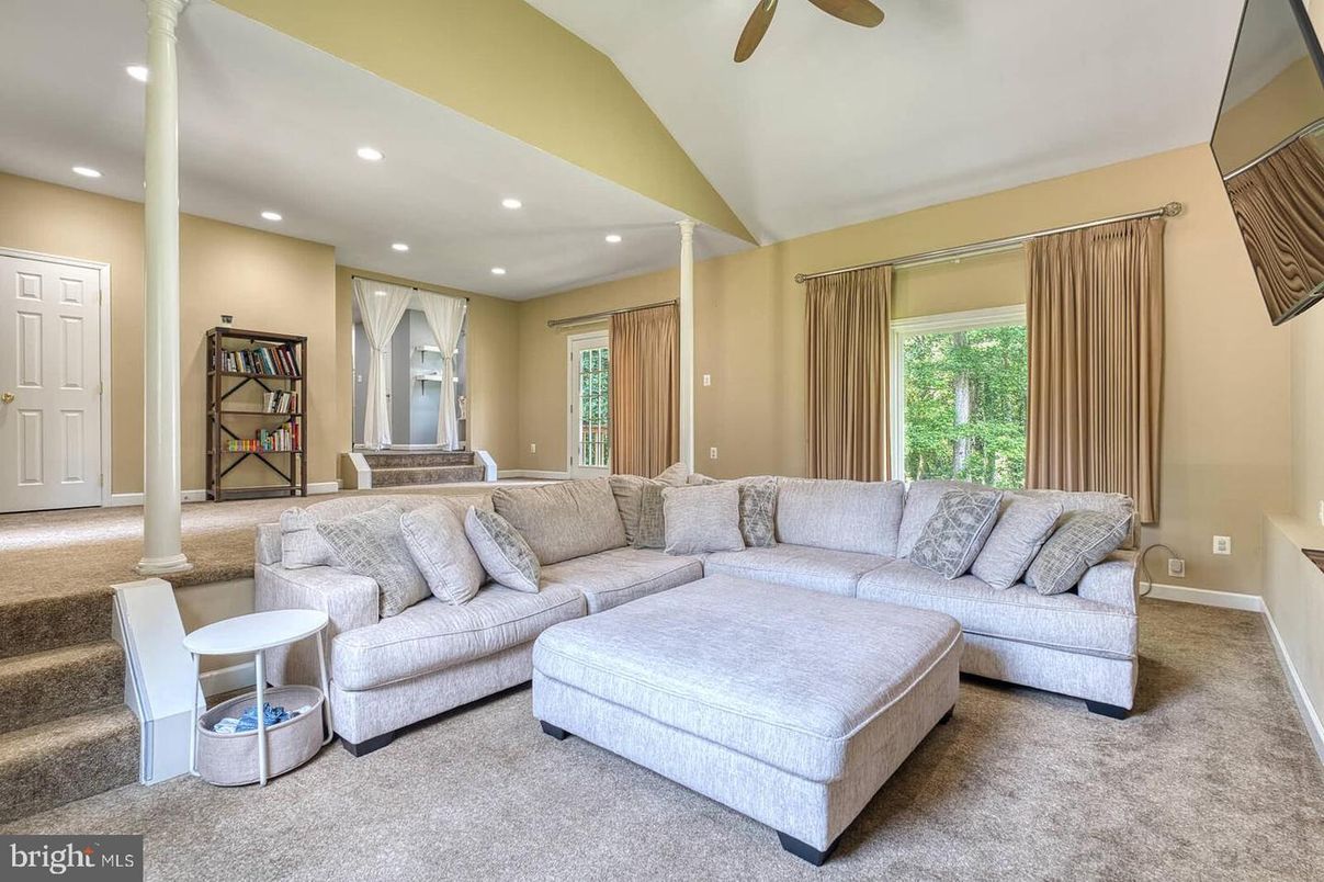 Interior, Living room, Recessed Lighting