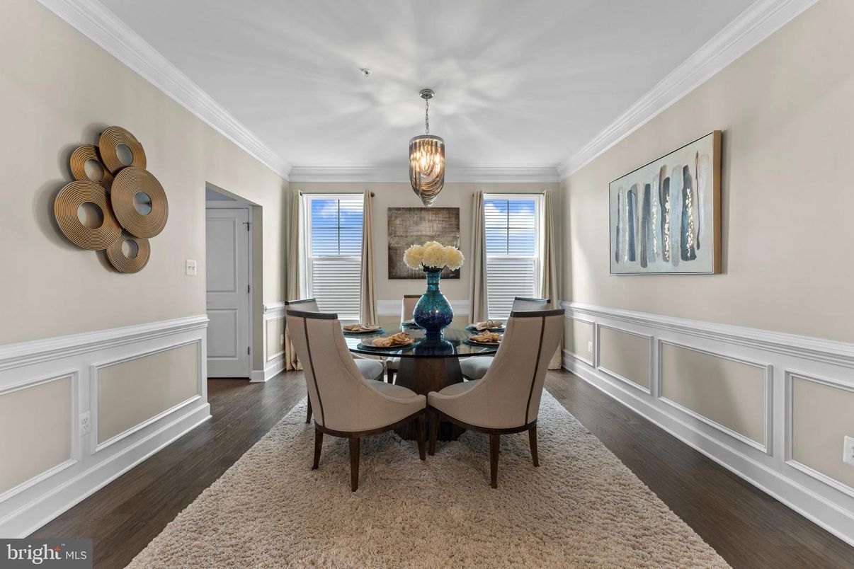 Dining room, Interior, Wood Texture Flooring