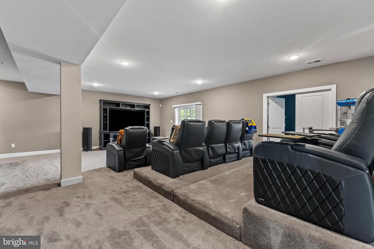 Home Theatre Room, Interior, Recessed Lighting, Theatre Room