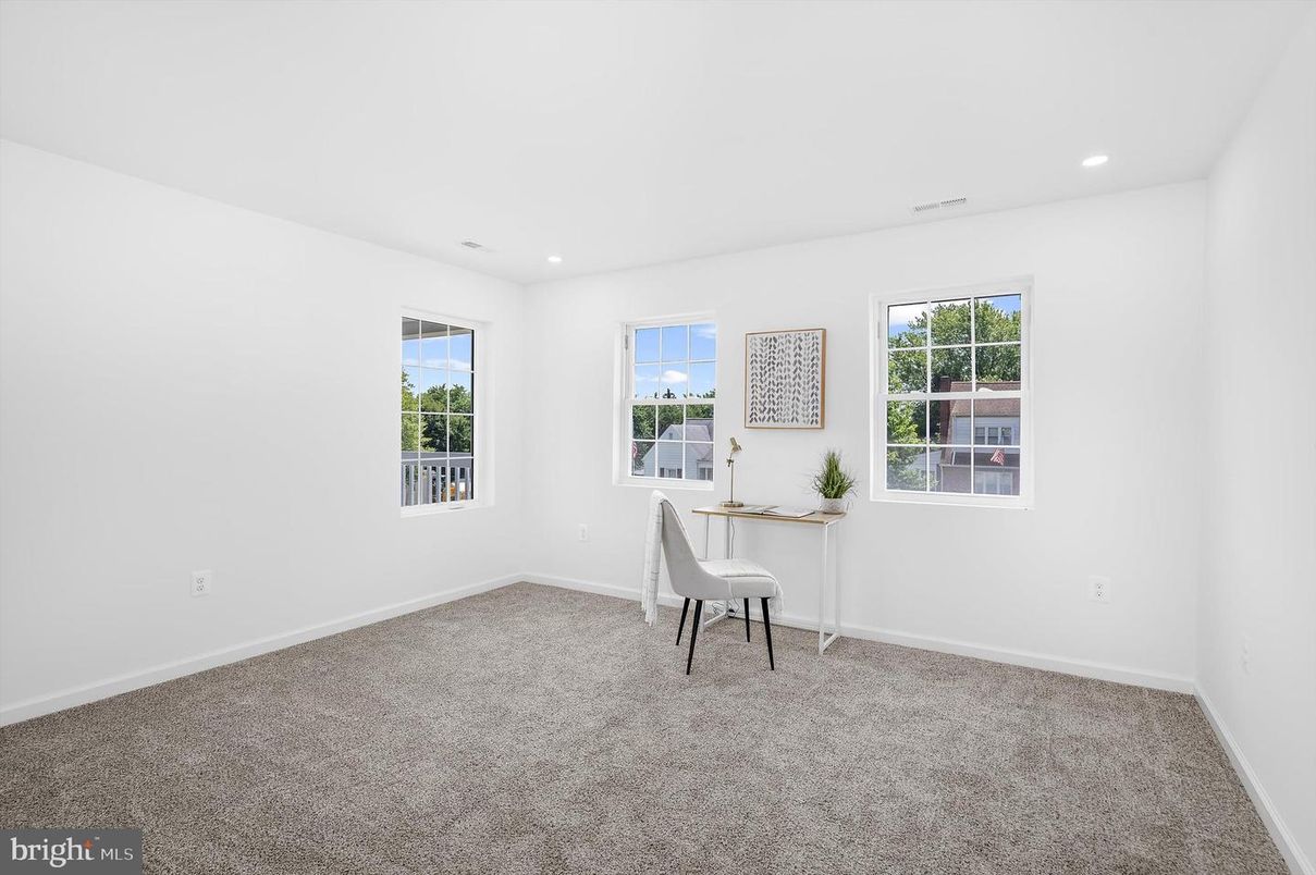 Home Office, Interior, Recessed Lighting