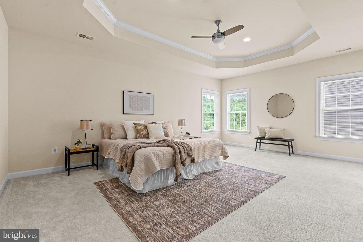 Bedroom, Interior, Recessed Lighting