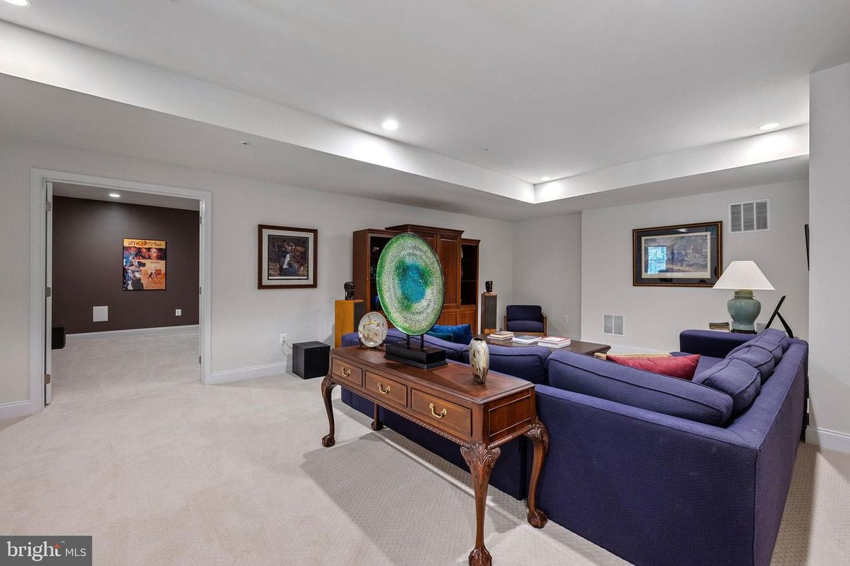 Interior, Living room, Recessed Lighting