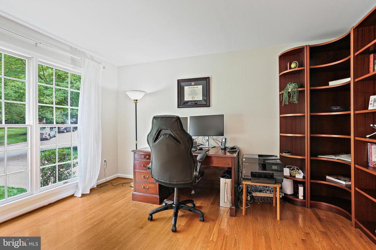 Home Office, Interior, Wood Texture Flooring