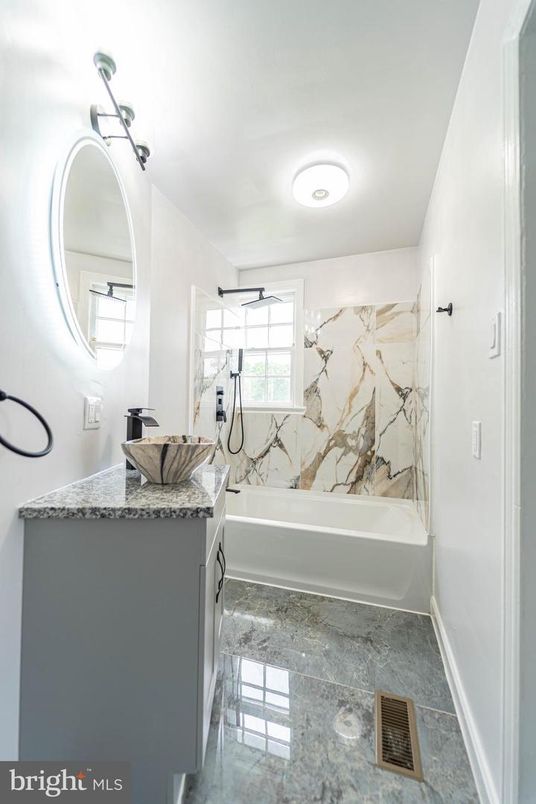 Bathroom, Interior, Marble Walls