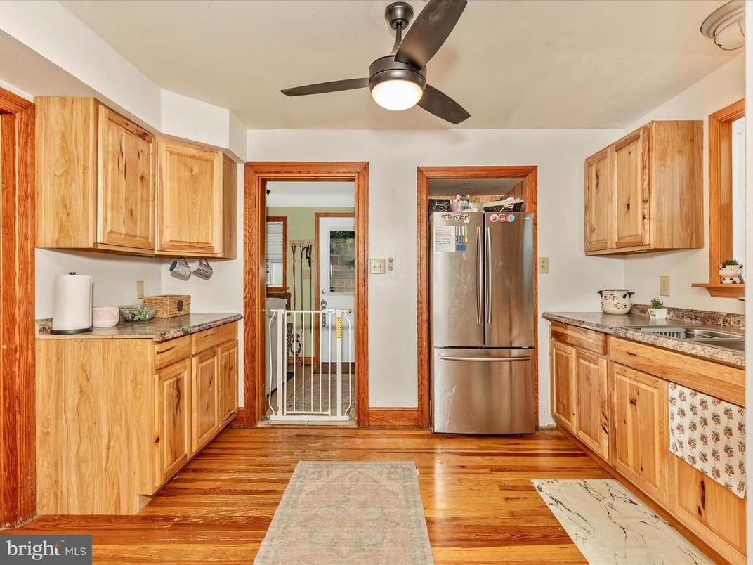 Interior, Kitchen, Wood Texture Flooring