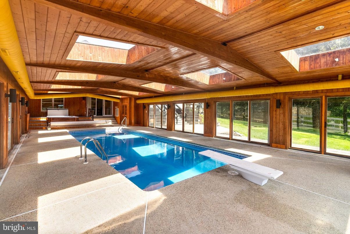 Interior, Pool, Wooden Beams, Wooden Ceilings