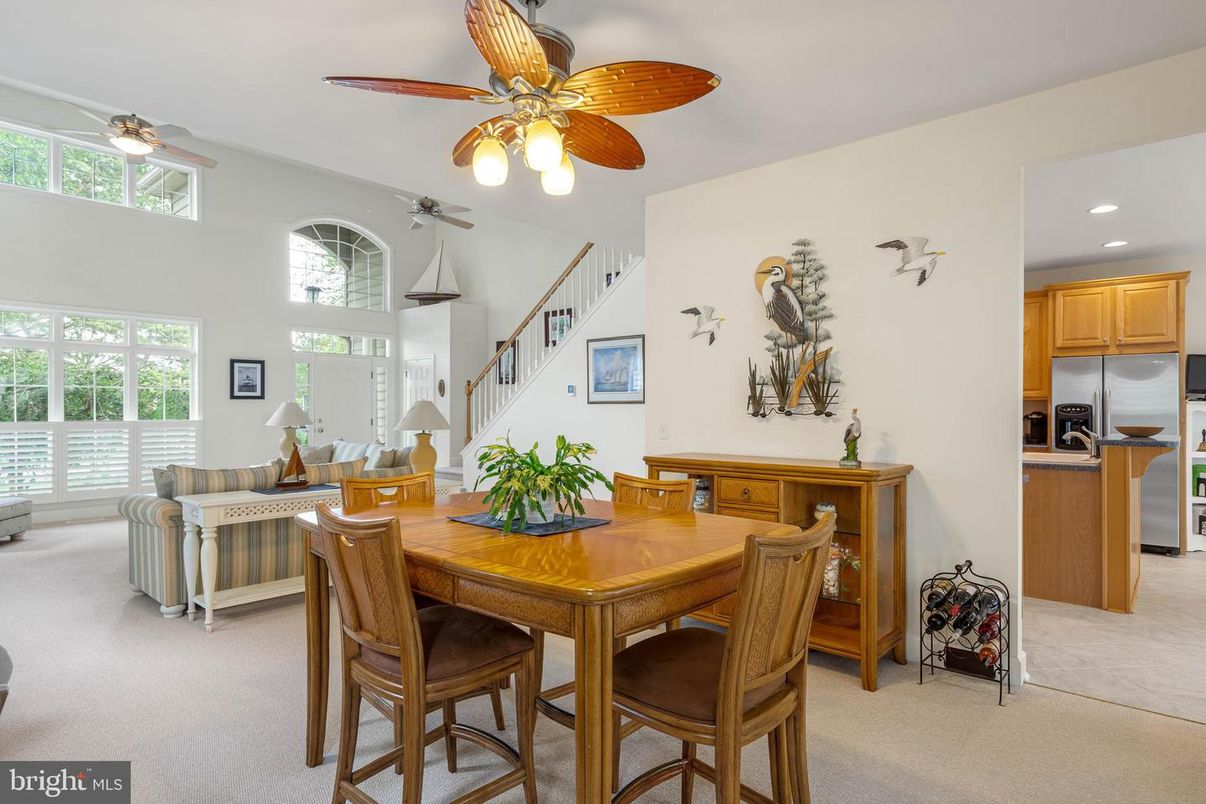 Dining room, Interior, Kitchen, Living room, Recessed Lighting