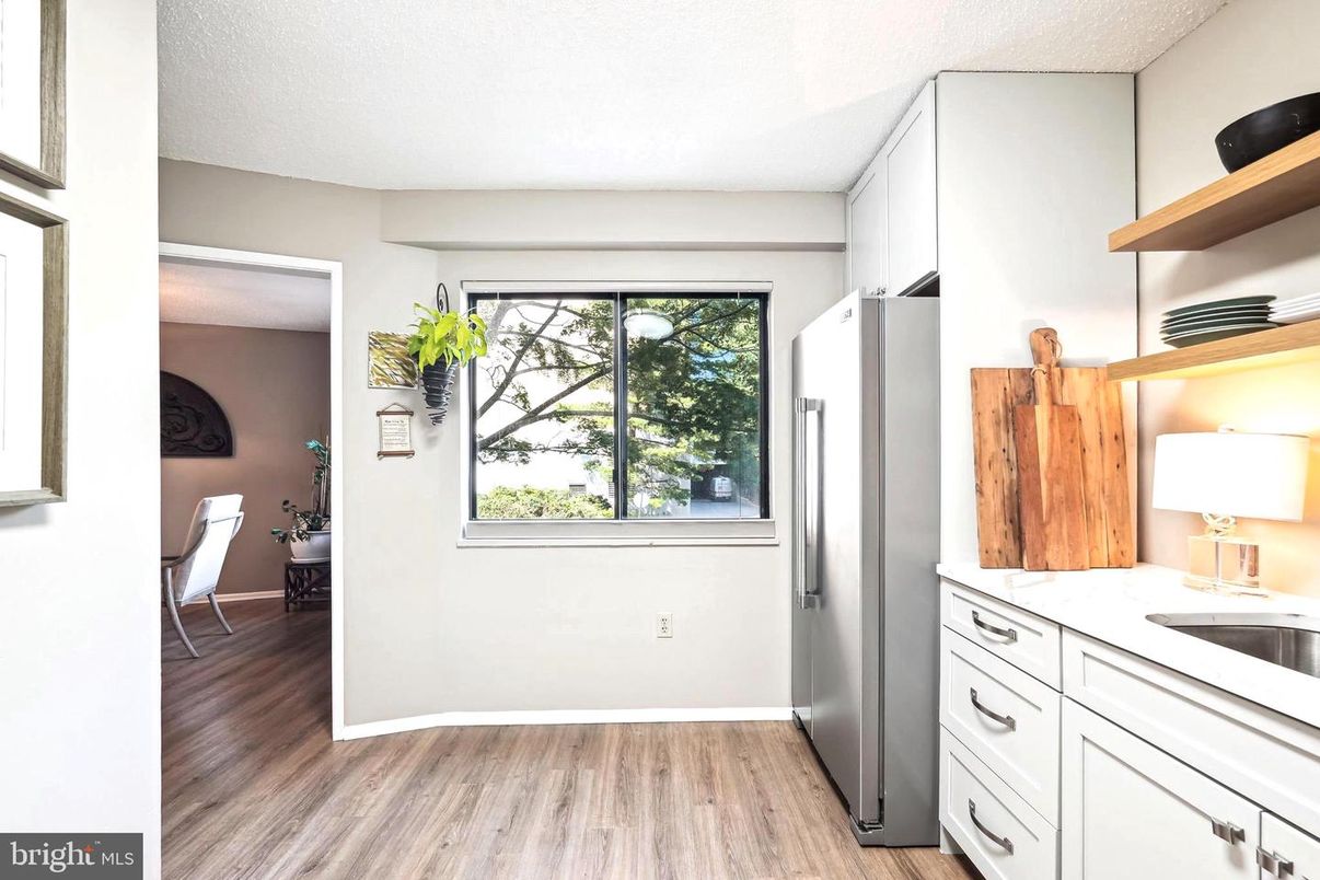 Interior, Kitchen, Wood Texture Flooring