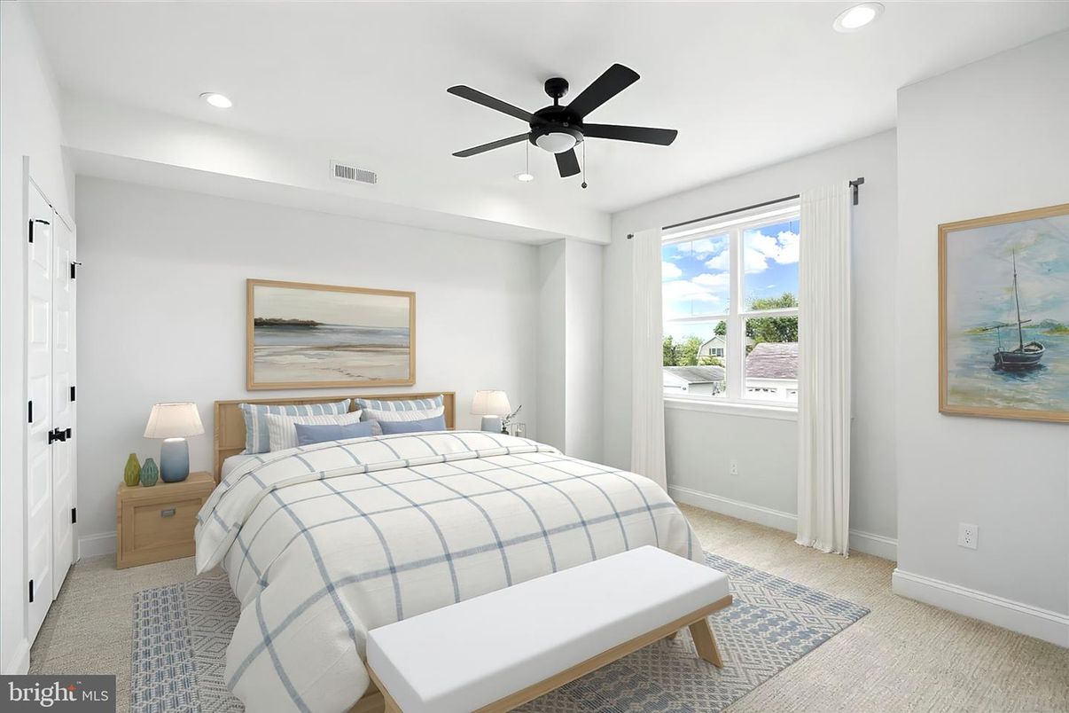 Bedroom, Interior, Recessed Lighting