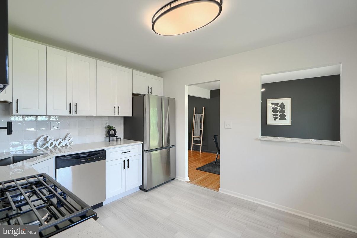 Interior, Kitchen, Wood Texture Flooring