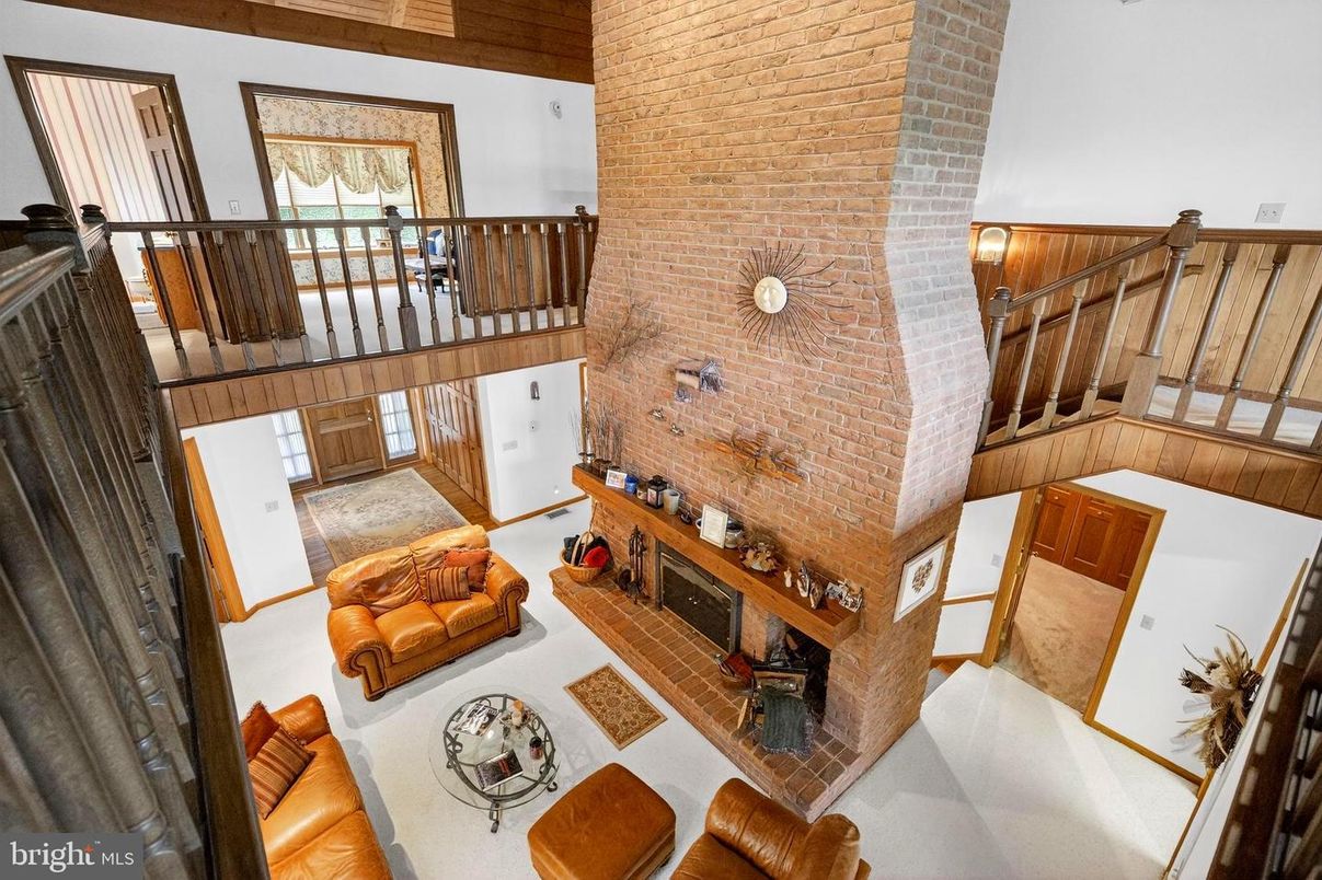 Fireplace, Interior, Living room, Stone Walls