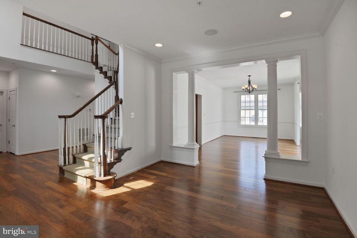 Chandelier, Interior, Recessed Lighting, Wood Texture Flooring