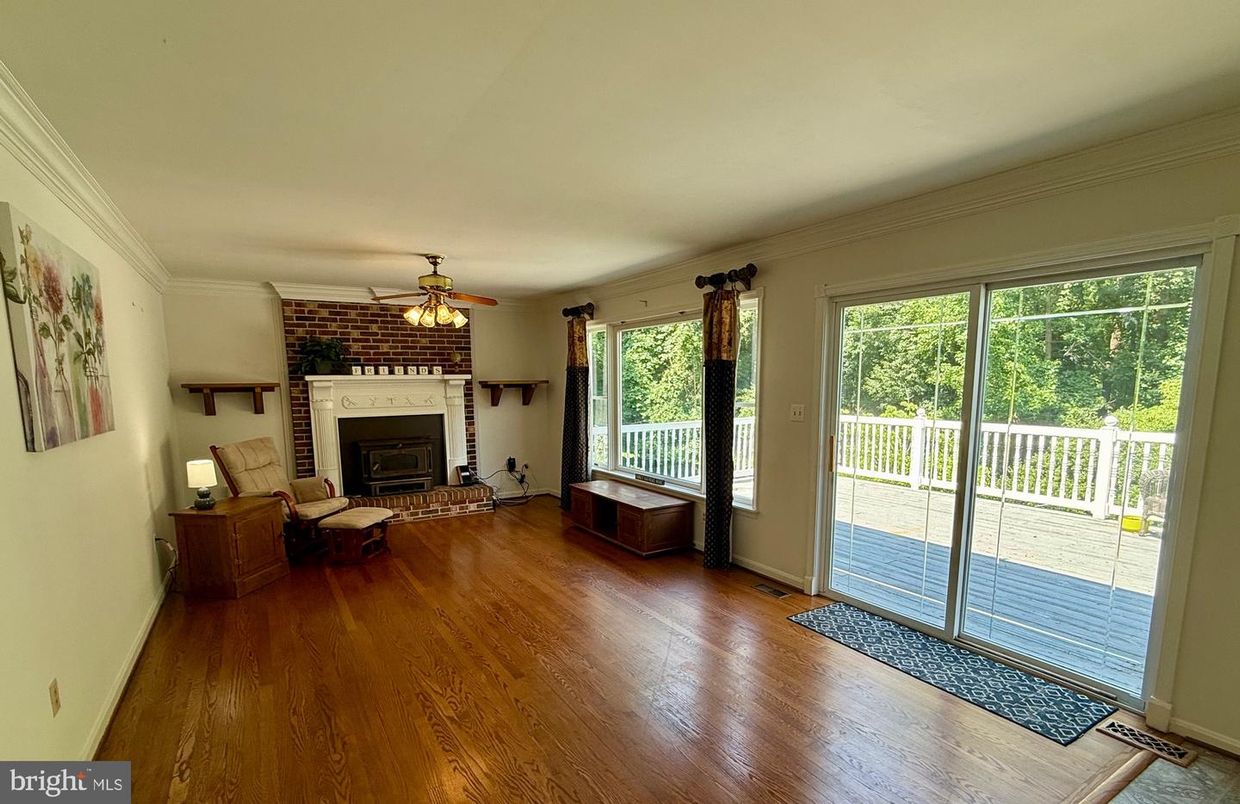 Fireplace, Interior, Wood Texture Flooring