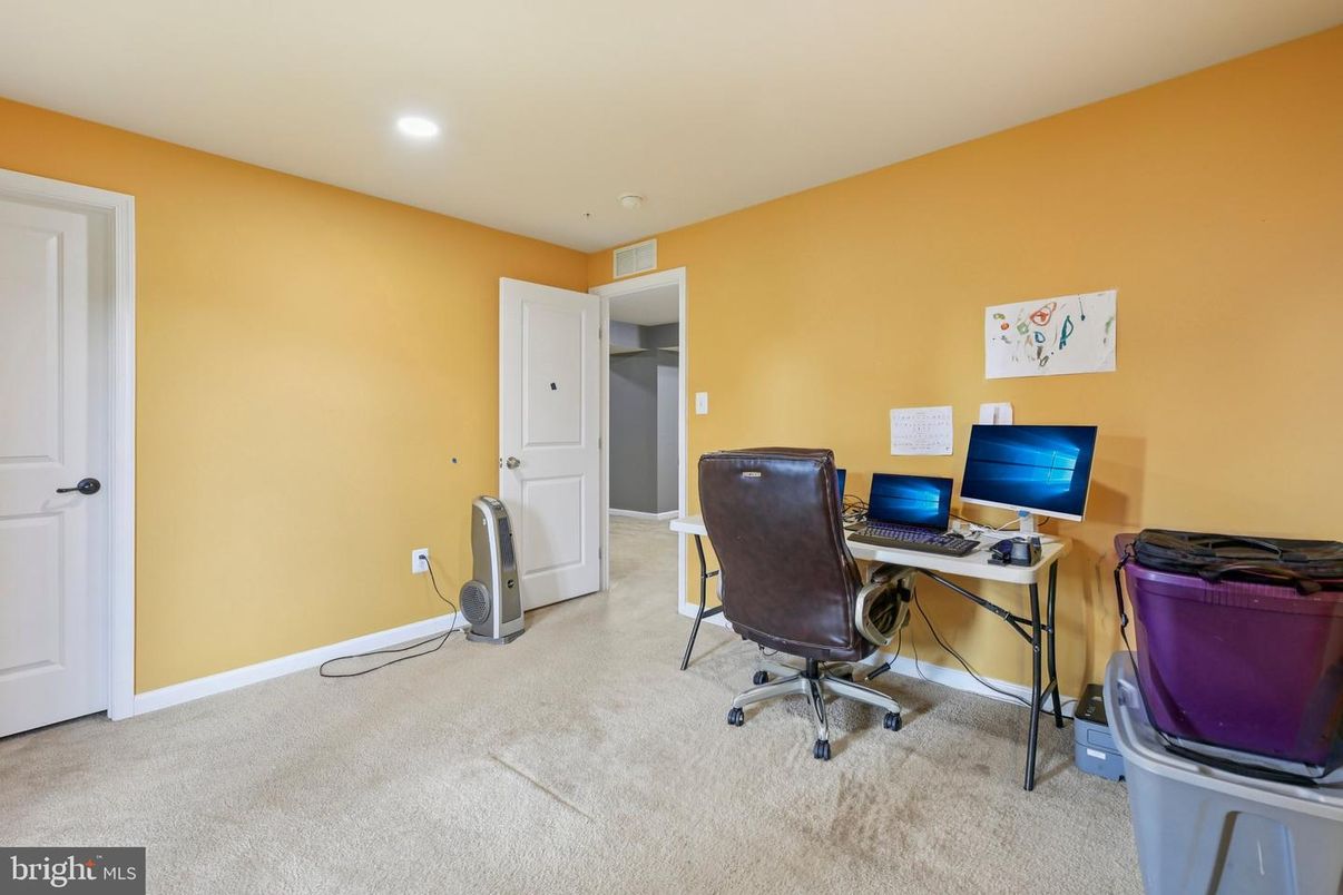 Home Office, Interior, Recessed Lighting