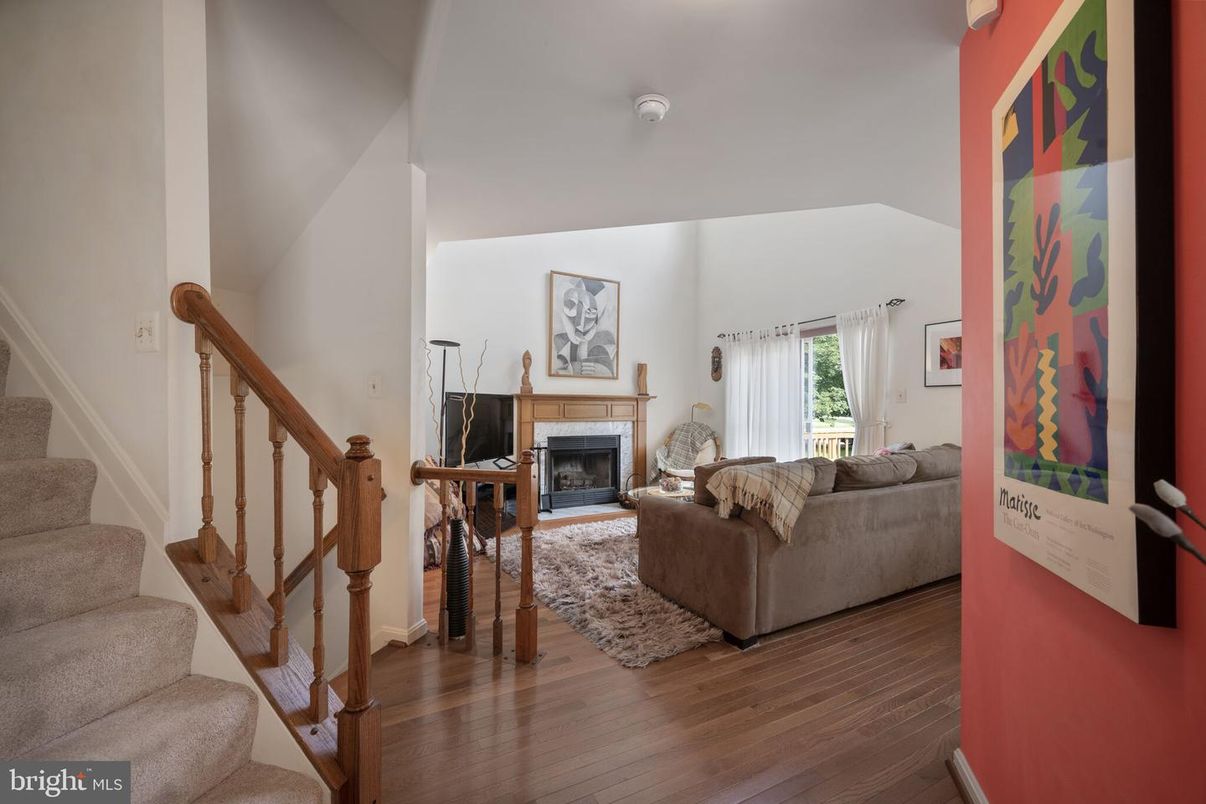 Fireplace, Interior, Living room, Wood Texture Flooring