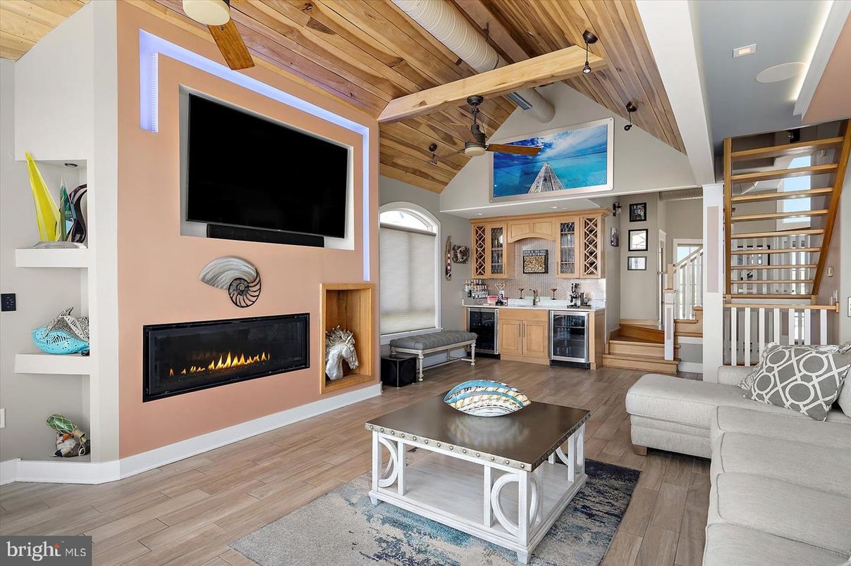 Fireplace, Interior, Living room, Wooden Beams, Wooden Ceilings, Wood Texture Flooring