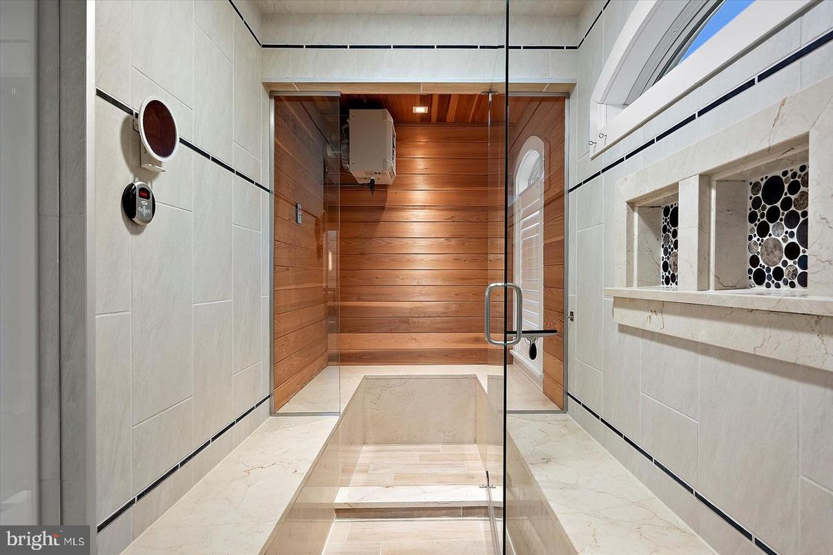 Interior, Marble, Recessed Lighting, Sauna Room