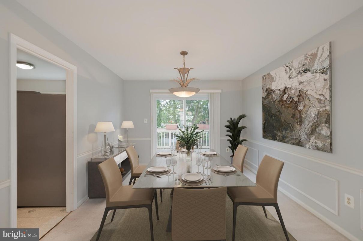 Dining room, Interior, Pendant Lights