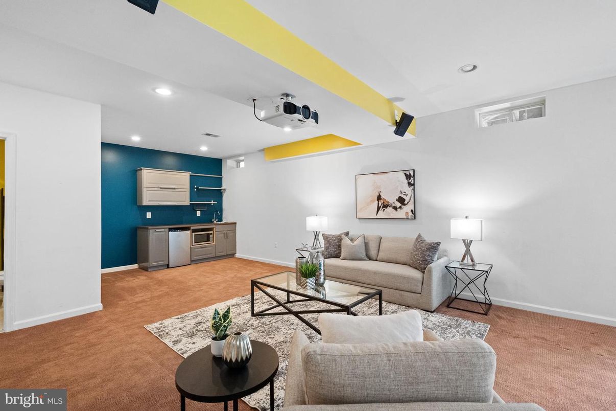 Interior, Living room, Recessed Lighting