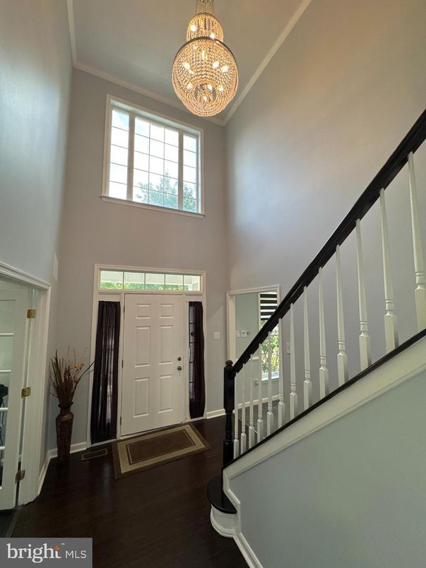 Chandelier, Interior, Wood Texture Flooring