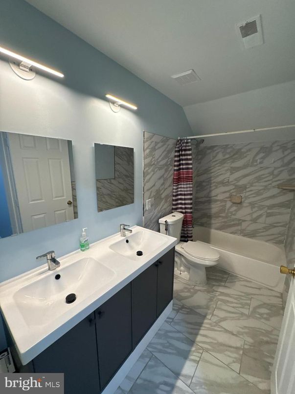 Bathroom, Dual Sink Vanities, Interior, Marble, Marble Walls