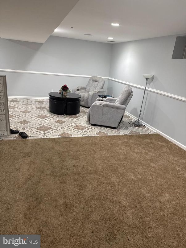 Interior, Living room, Recessed Lighting