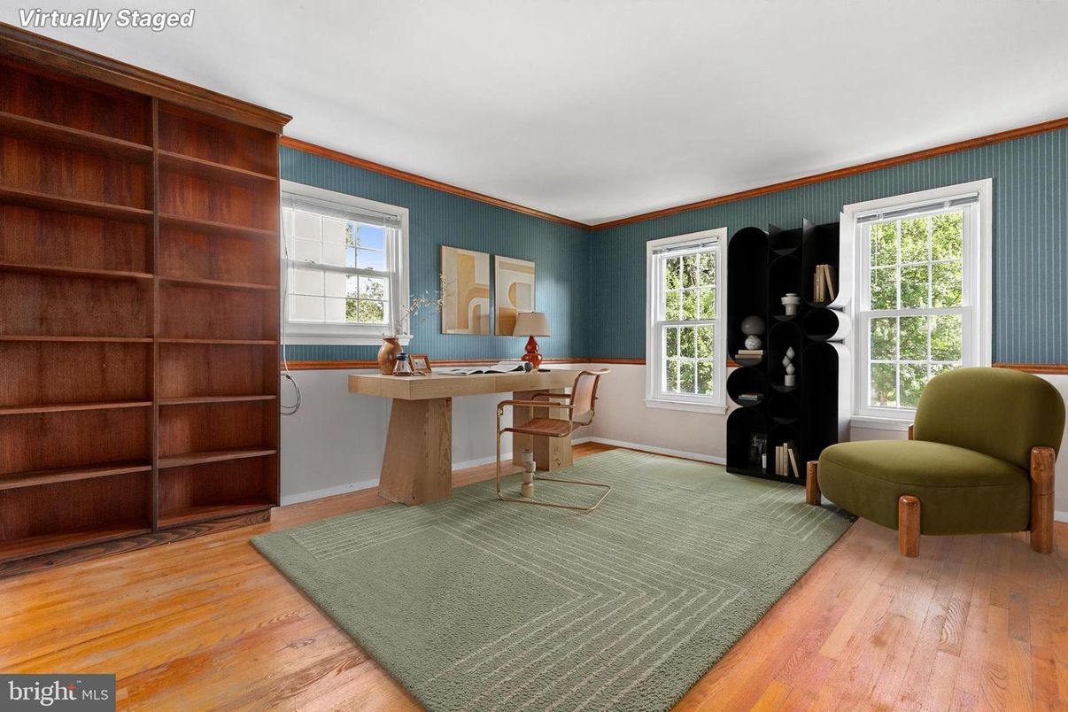 Home Office, Interior, Wood Texture Flooring