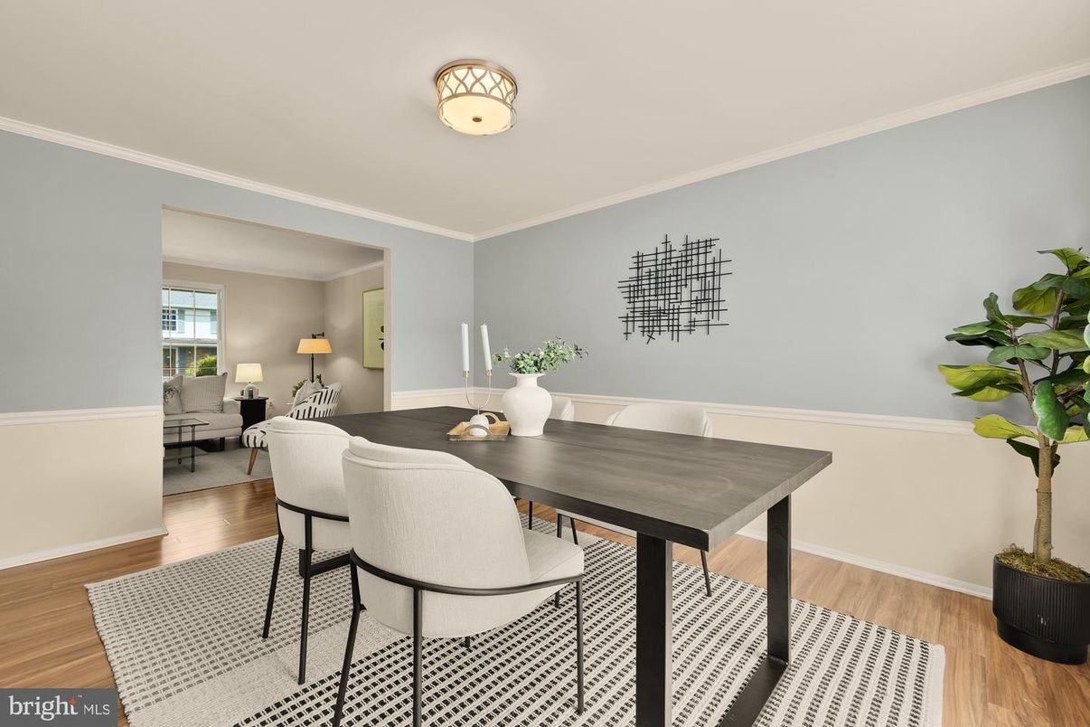 Dining room, Interior, Wood Texture Flooring