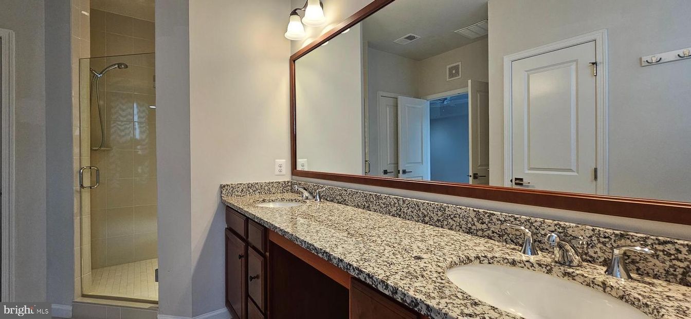 Bathroom, Dual Sink Vanities, Glass Shower, Interior