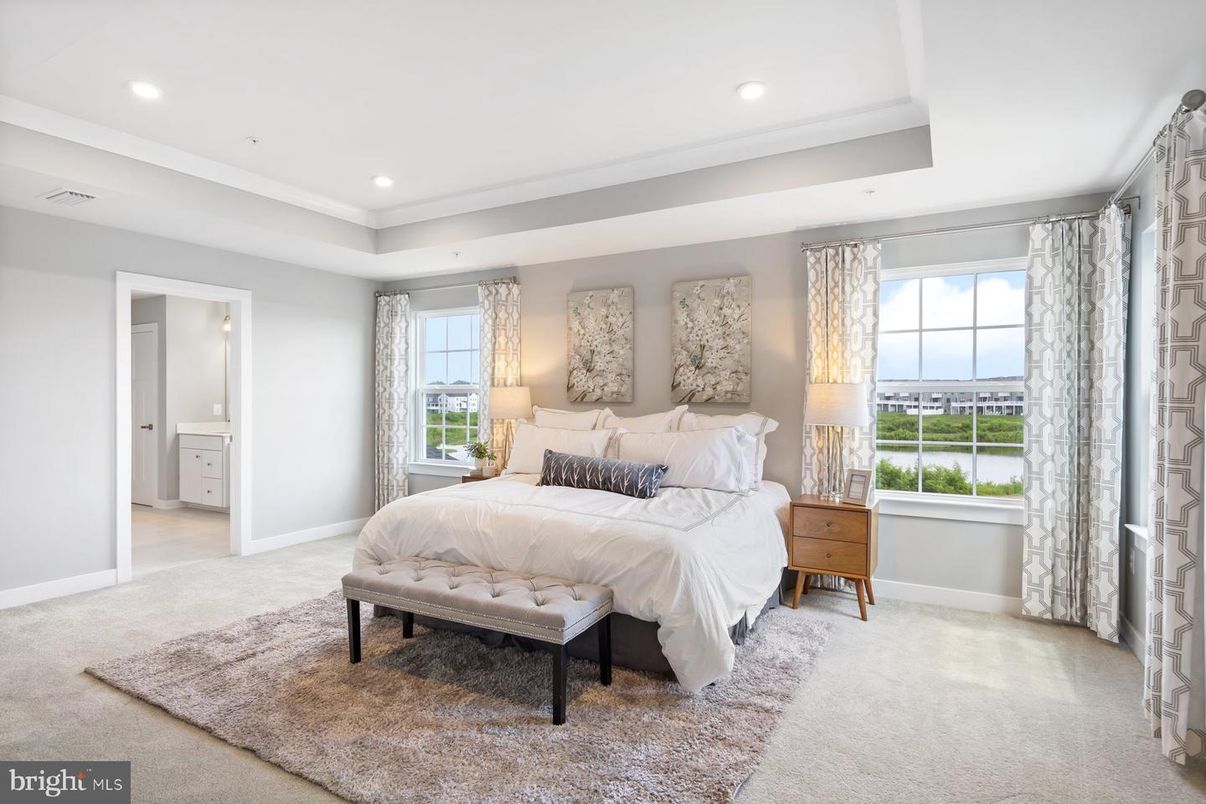 Bedroom, Interior, Recessed Lighting