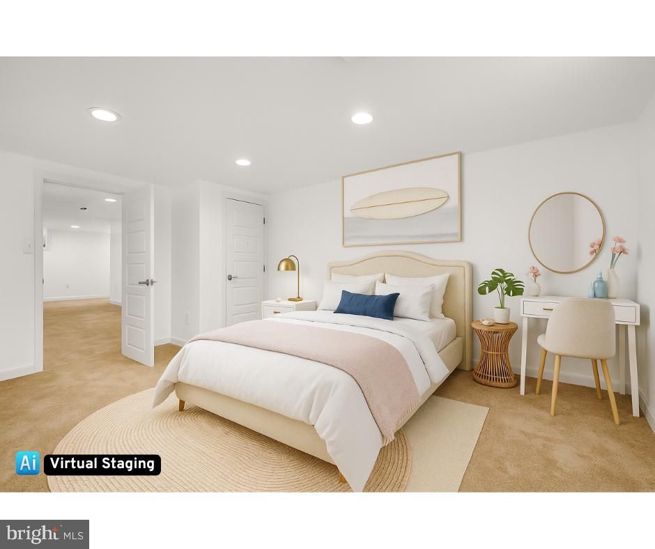 Bedroom, Interior, Recessed Lighting