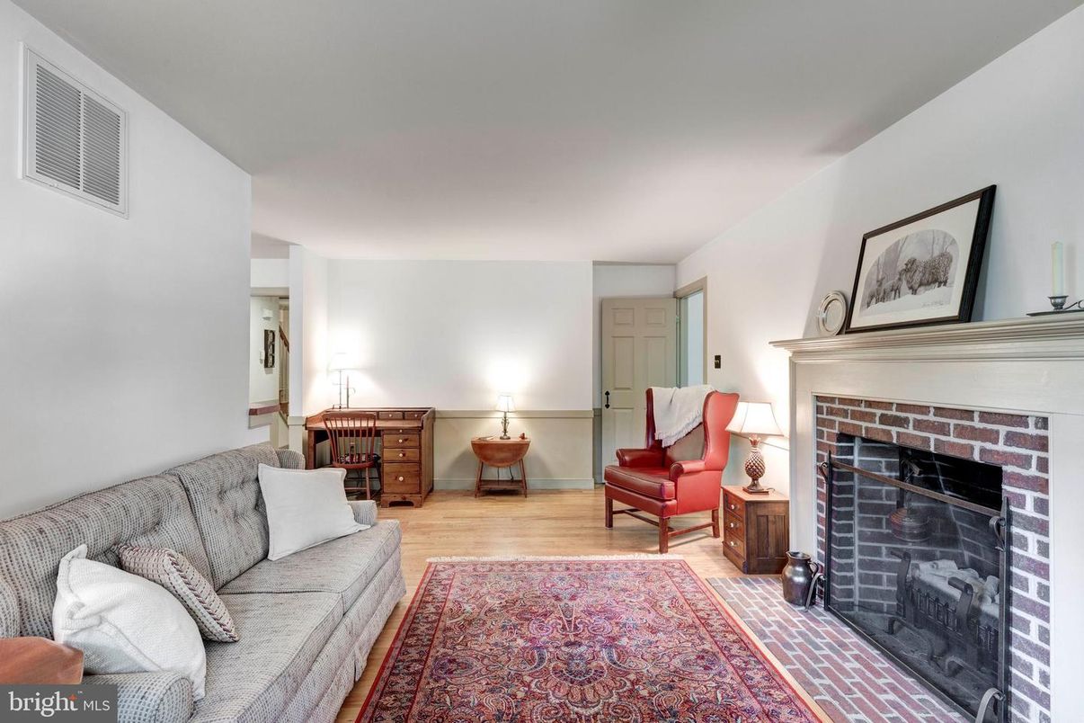 Fireplace, Interior, Wood Texture Flooring