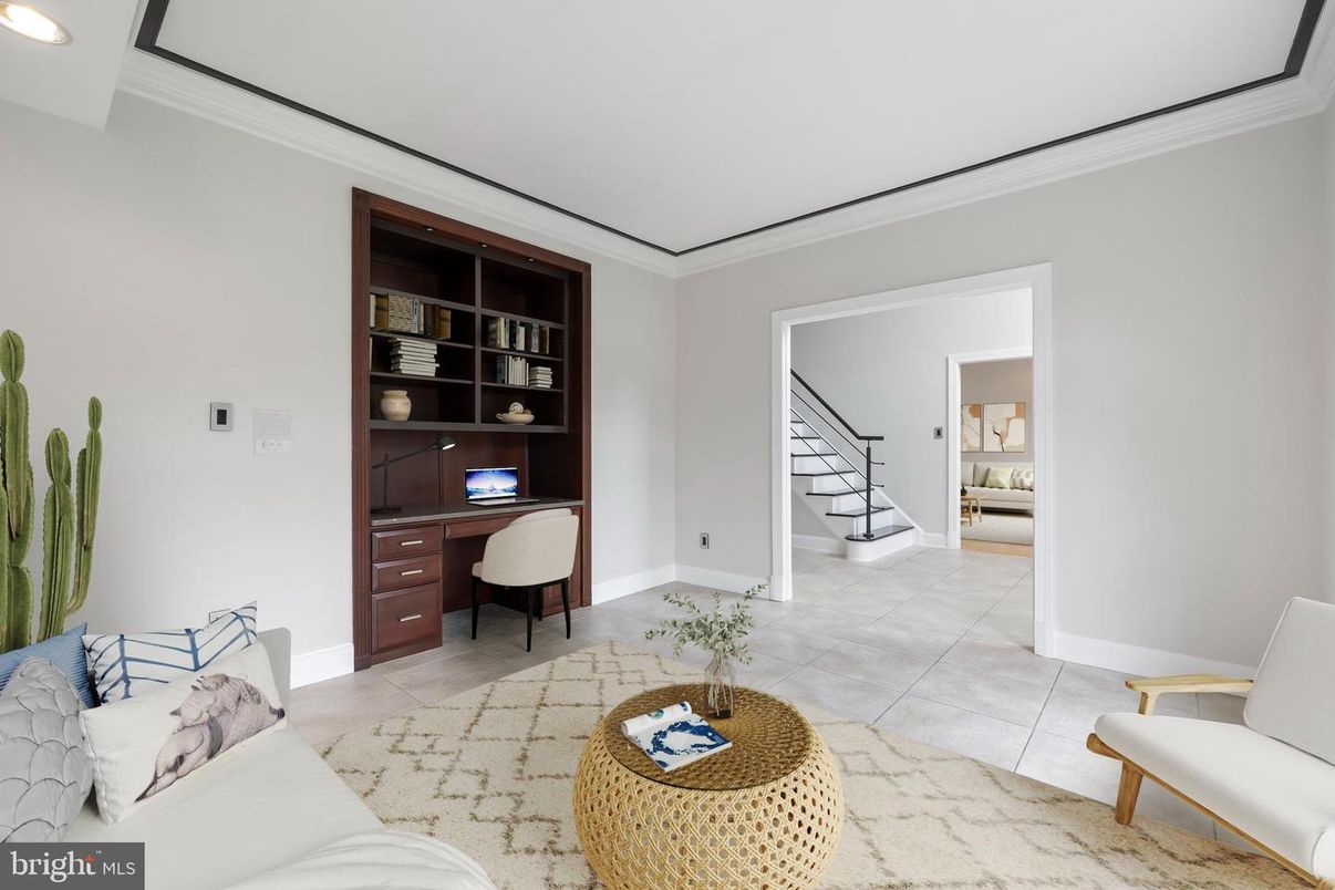 Home Office, Interior, Recessed Lighting