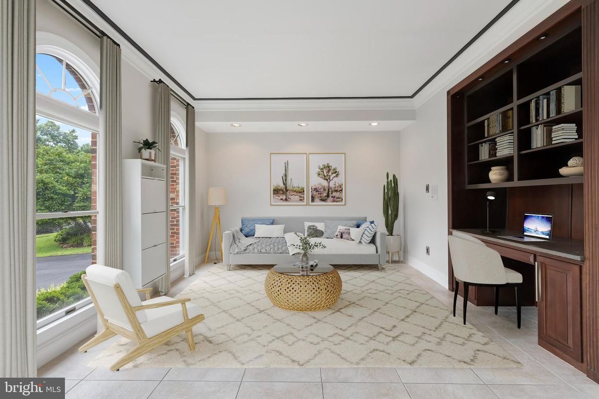 Home Office, Interior, Living room, Recessed Lighting
