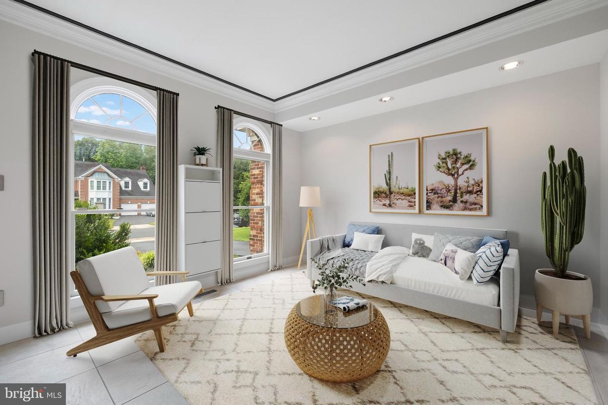 Interior, Living room, Recessed Lighting