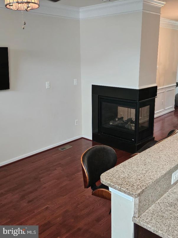 Fireplace, Interior, Wood Texture Flooring