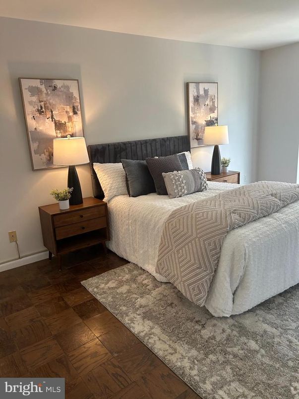 Bedroom, Interior, Wood Texture Flooring