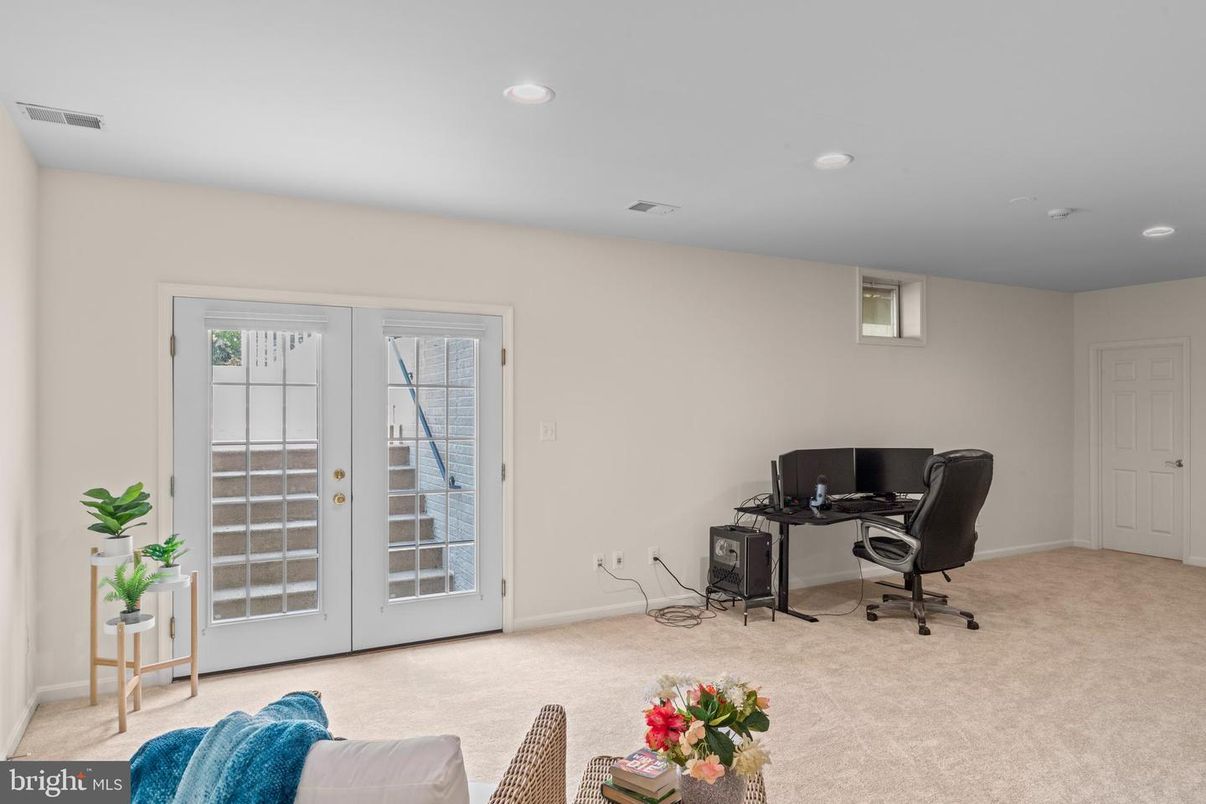 Home Office, Interior, Recessed Lighting