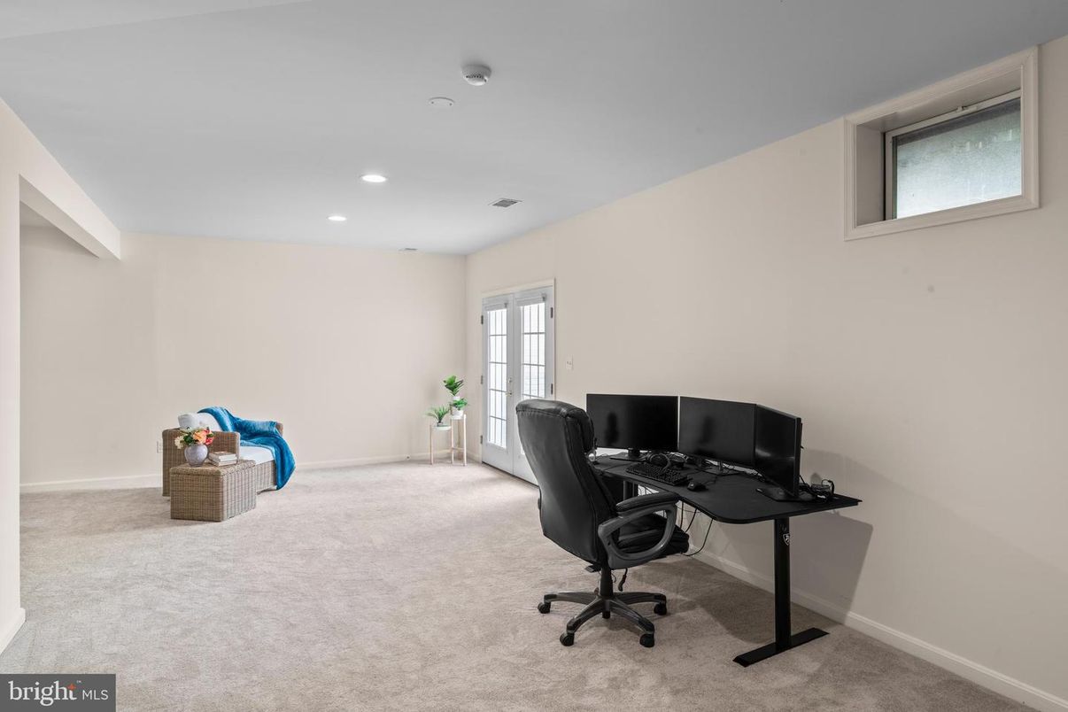 Home Office, Interior, Recessed Lighting